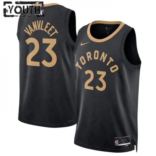 Toronto Raptors Trikot Fred Vanvleet 23 Nike 2022-23 City Edition Schwarz Swingman - Kinder Toronto Raptors Trikot Fred Vanvleet 23 Nike 2022-23 City Edition Schwarz Swingman - Kinder